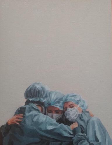 İntensive Care 2020 (Berna Gulbey) 23-30cm oil on canvas